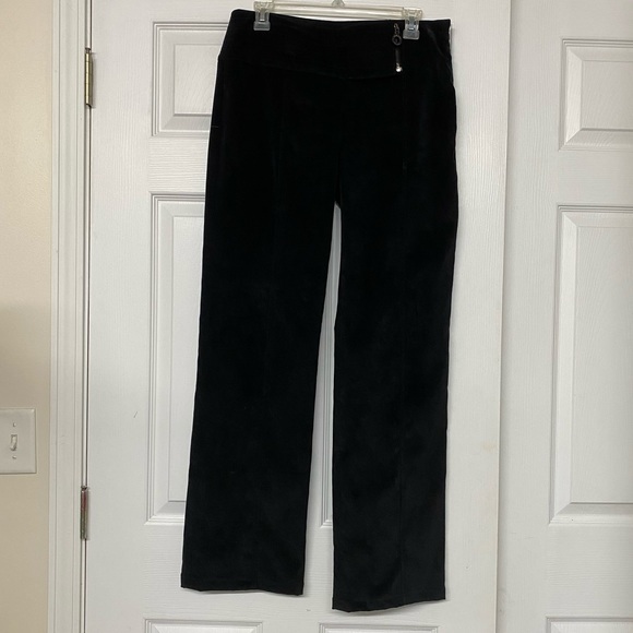 Armani Collezioni Pants - Vintage Armani Collezioni Black Corduroy Straight Leg Pants Sz 6